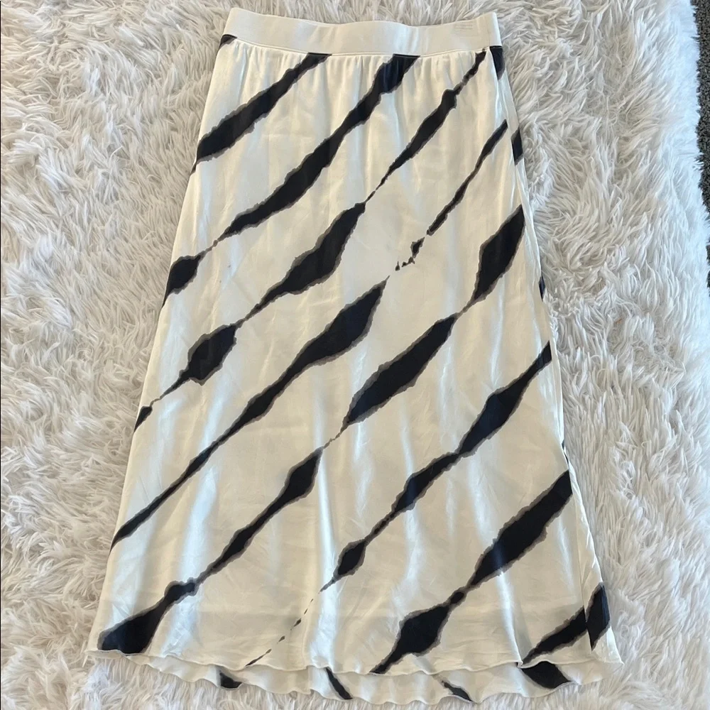ATM Anthony Thomas Melillo skirt Tie-dye Silk Charmuese Stripe Slip Size XS - Picture 2 of 6